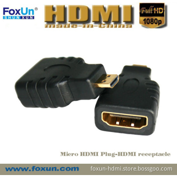 Micro HDMI Plug-HDMI Receptacle